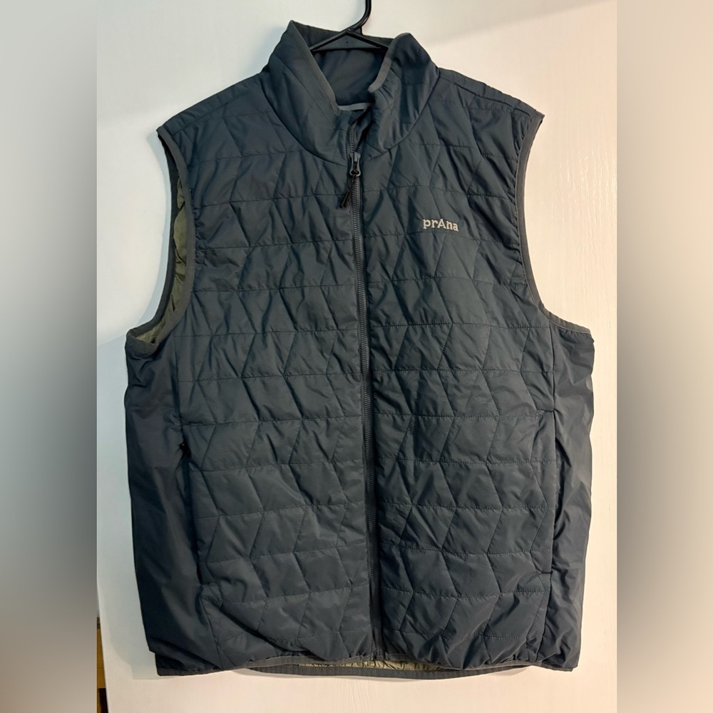 Prana Men's Quilted Navy Blue Vest